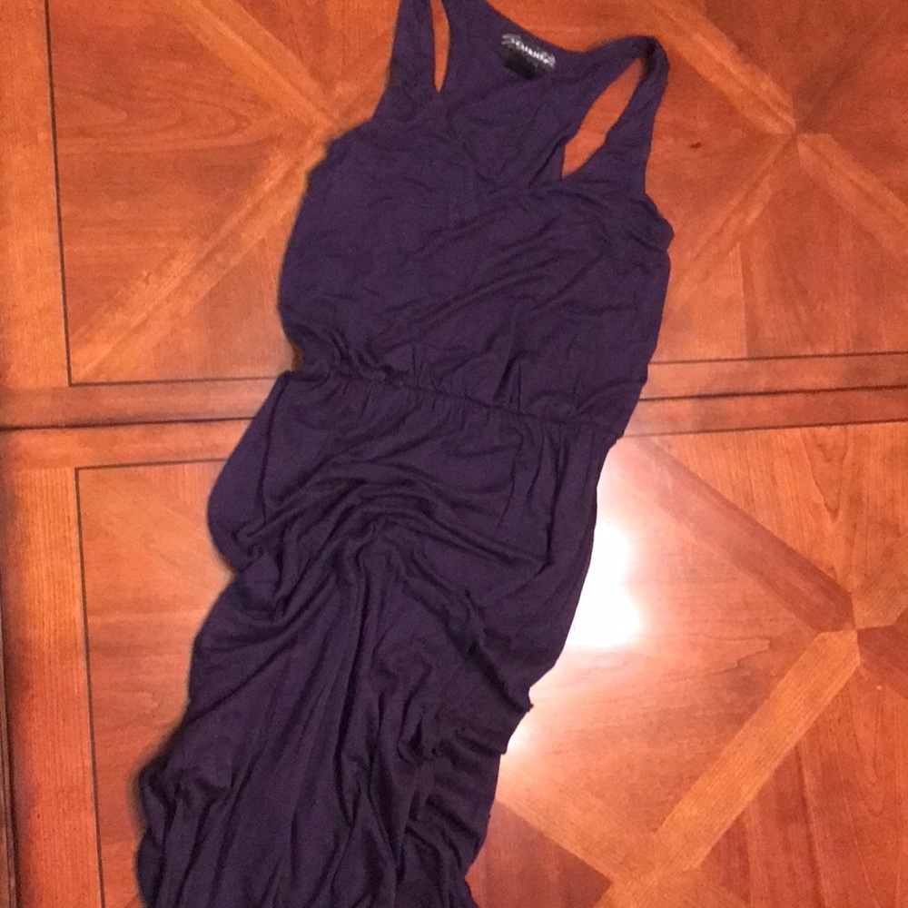 Navy Racer Back Maxi Dress